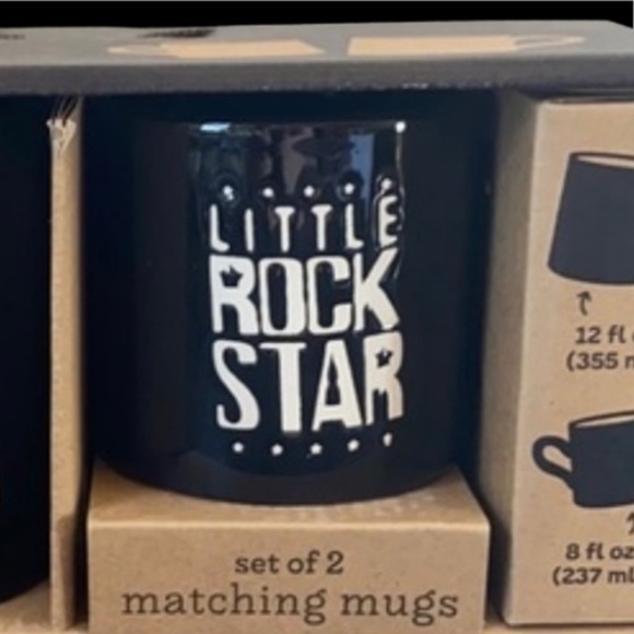 Rockstar Mug set Big Mug Little Mug novelty gift set new Father’s Day birthday - Picture 4 of 5